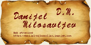 Danijel Milosavljev vizit kartica